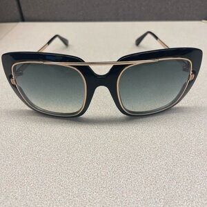 Tom Ford Black and Gold Sunglasses- Made in Italy
